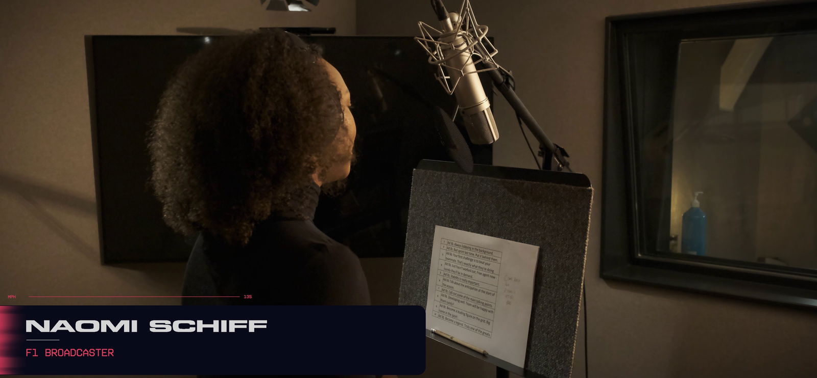 F1 25 - Naomi Schiff records dialogue